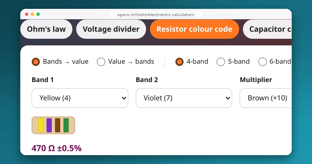 Electronics Calculators