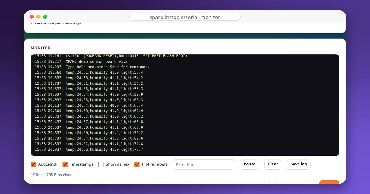 Web Serial Monitor